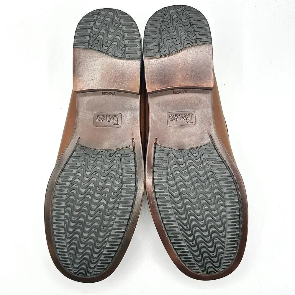 GH Bass & Co Weejuns Marietta II Women's 10 Leather Kiltie Tassel Loafers Brown